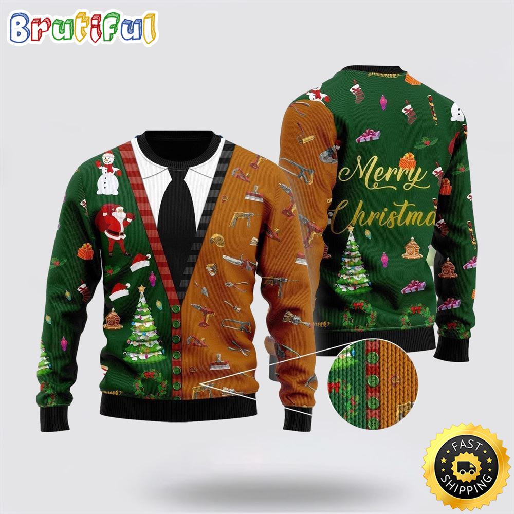 Carpenter Merry Christmas Ugly Christmas Sweater Christmas Gift For That Everyone Will Love