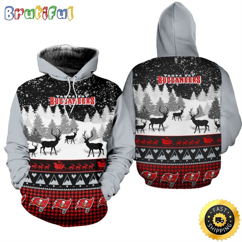 NFL Tampa Bay Buccaneers Christmas Is Here All Over Print 3D Hoodie Unisex Hoodie