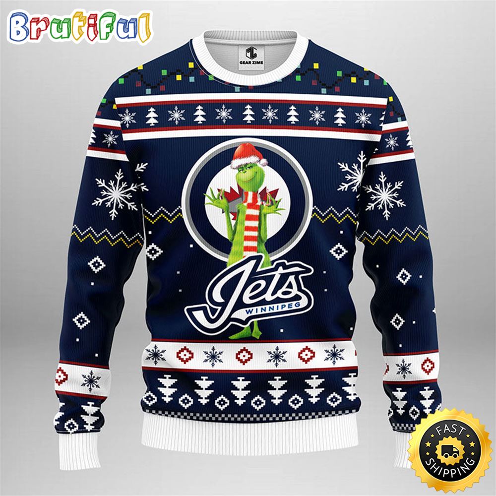 NHL Vancouver Canucks Christmas Ugly Sweater Print Funny Grinch Gift For Hockey Fans