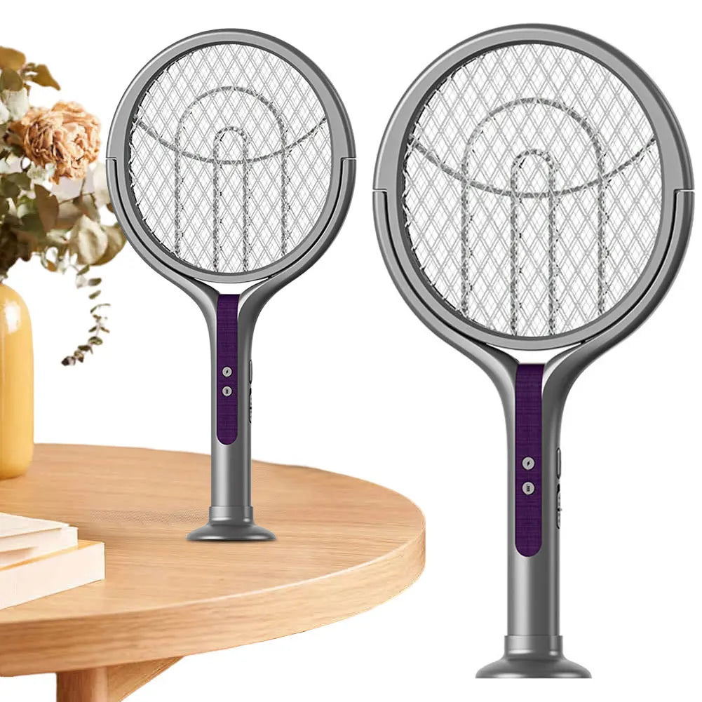 Rotating Head  Zapper Racket Rechargeable Fly Zapper 2 in 1 Fly Killer and Mosquito Trap Lamp for Home Indoor Outdoor