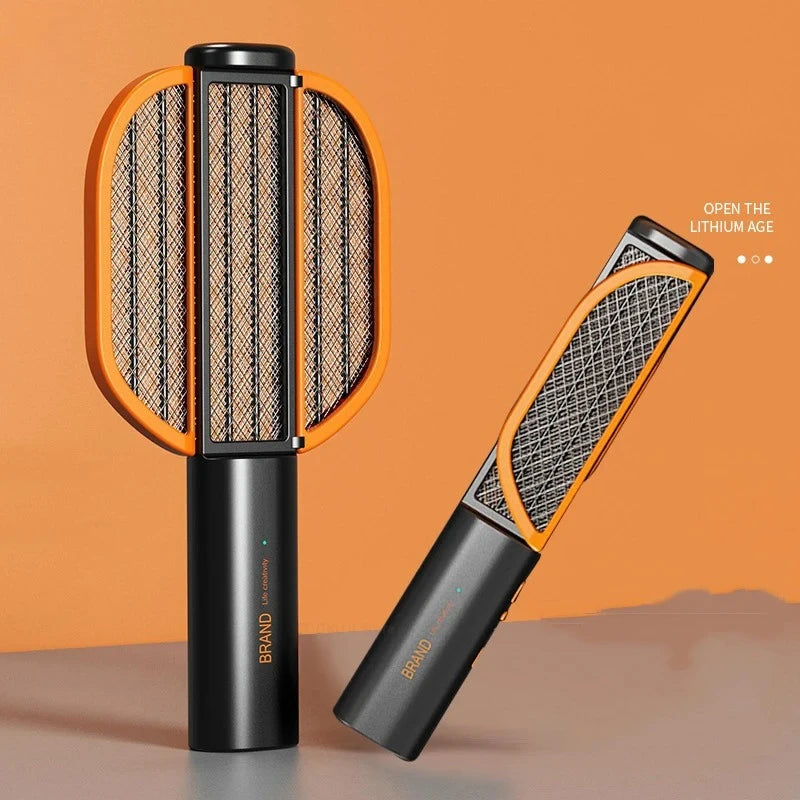 Electric Flies Killer Light USB Fold Rechargeable Mosquito Swatter Summer Mosquito Trap Racket  Anti Insect Bug Zapper