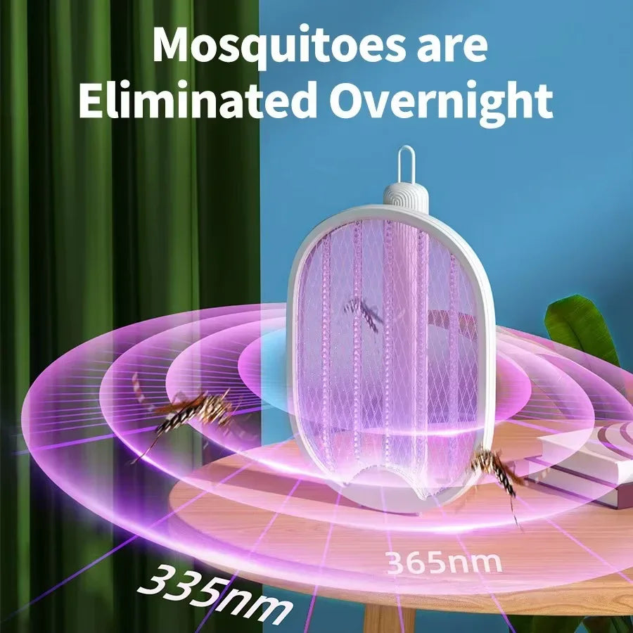 Foldable Electric Mosquito Killer Zapper Raqueta Mata Electrico USB Rechargeable Zanzare Mata Fly Tue Mouche de Anti Mosquitos