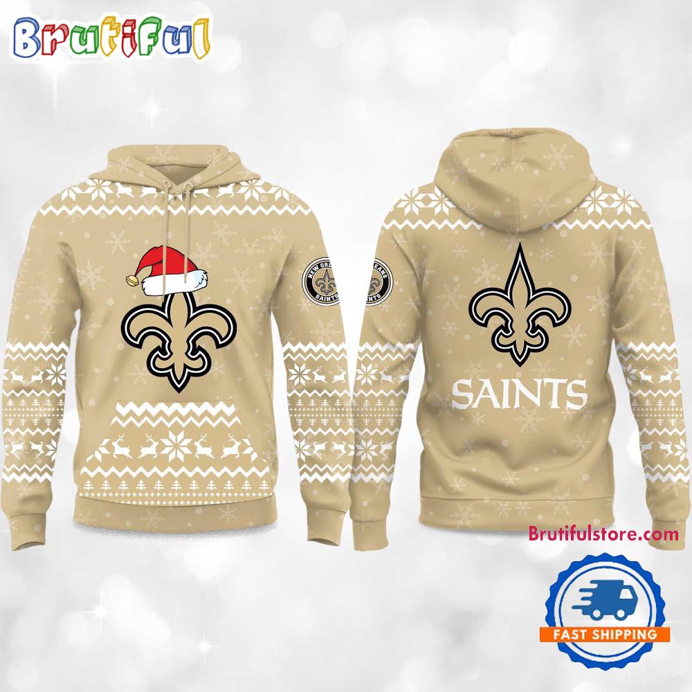 New Orleans Saints 2025 Reindeer Football Christmas New Hoodie Shirt